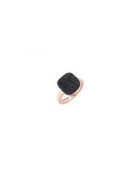 Bague Pesavento Polvere di Sogni Rose et noir