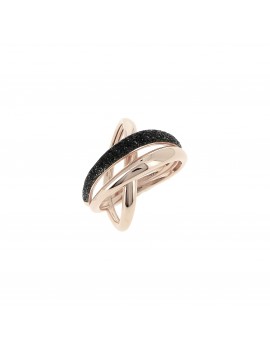 Bague Pesavento Polvere Rose et Noir Rosalie