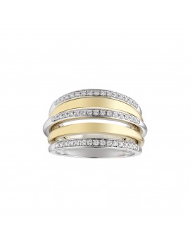 Bague 2 Ors Diamants