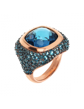 Bague Bronzallure avec Pierre prisma Gem