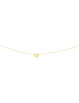 Collier Femme Or Jaune  Coeur