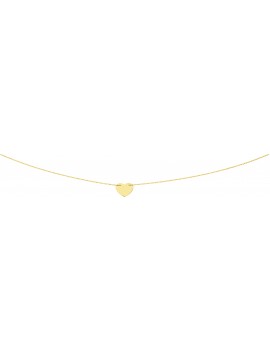 Collier Femme Or Jaune  Coeur