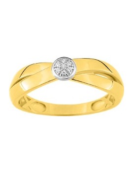 Bague or jaune Diamants