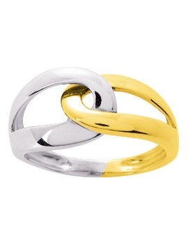 Bague Bicolor Or Jaune Or Blanc