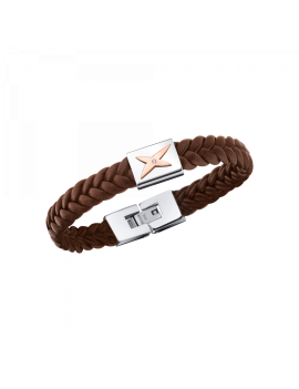 BRACELET MEC J'TE KIFF, MARRON